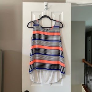 Le Lis Large striped sleeveless blouse